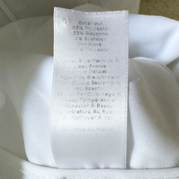 Talbots Pants Size 12 White Lined Crop - Picture 9 of 11